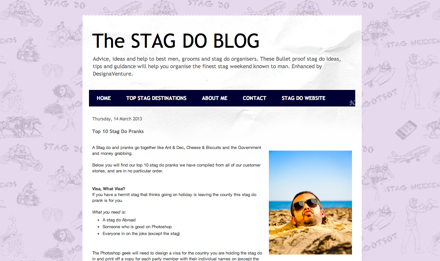 Stag Do Blog